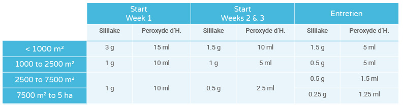 Results table of Sililake